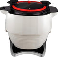 Robots de cocina Robot de cocina, máquina de cocina inteligente, capacidad automática de 6 litros, 3 ajustes de calor, cámara giratoria de 360°