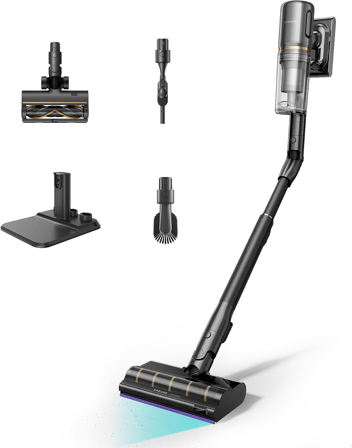 Aspiradoras escoba V20 Pro-A, Aspirador sin Cable, 0 mm en Bordes, 24 000PA /210 AW, dreame