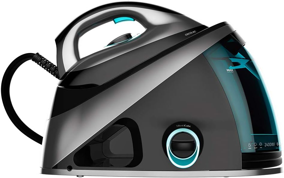 Centros de planchado de Cecotec, Centro de Planchado Fast&Furious 8040 Absolute. 2400 W, Golpe de Vapor 480 g/min, Presión 6 Bares, Suela Turbo Slide