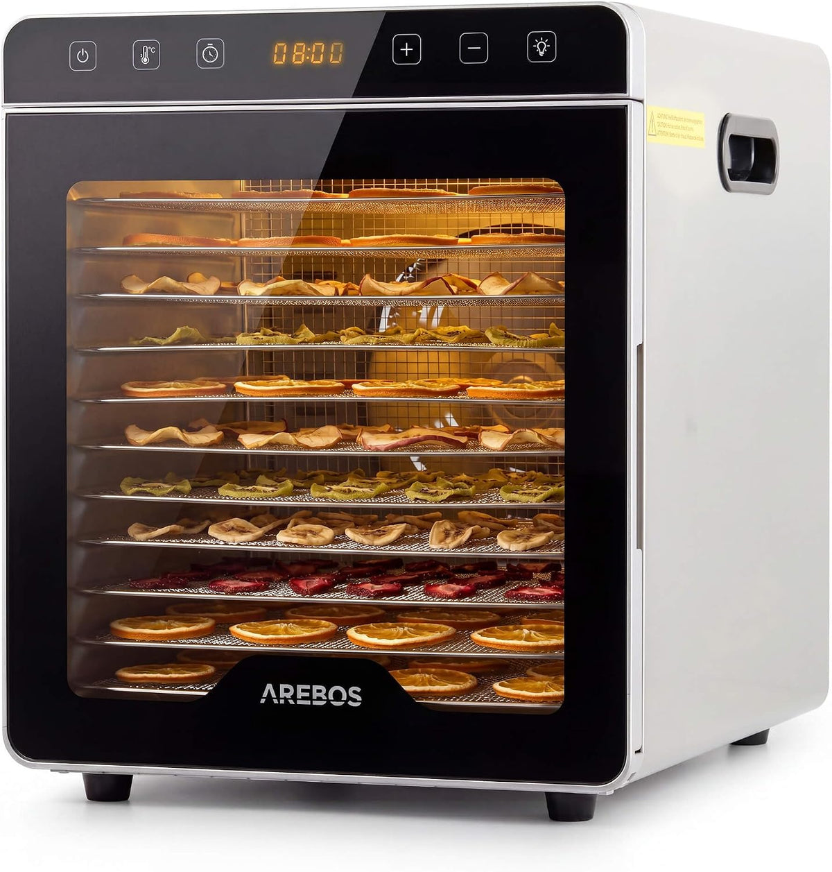Deshidratador de Arebos, de Alimentos de Acero Inoxidable 800 W