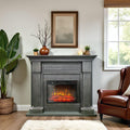 ElectricSun Chimenea eléctrica, Montenegro Gris ElectricSun, 3 Colores, 127x107cm