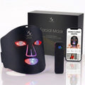 Mascarilla Máscara LED Facial Profesional, Dispositivo de Luz Roja e Infrarroja para Rutina de Cuidado Estético, 4 Colores LED para Uso Cosmético y