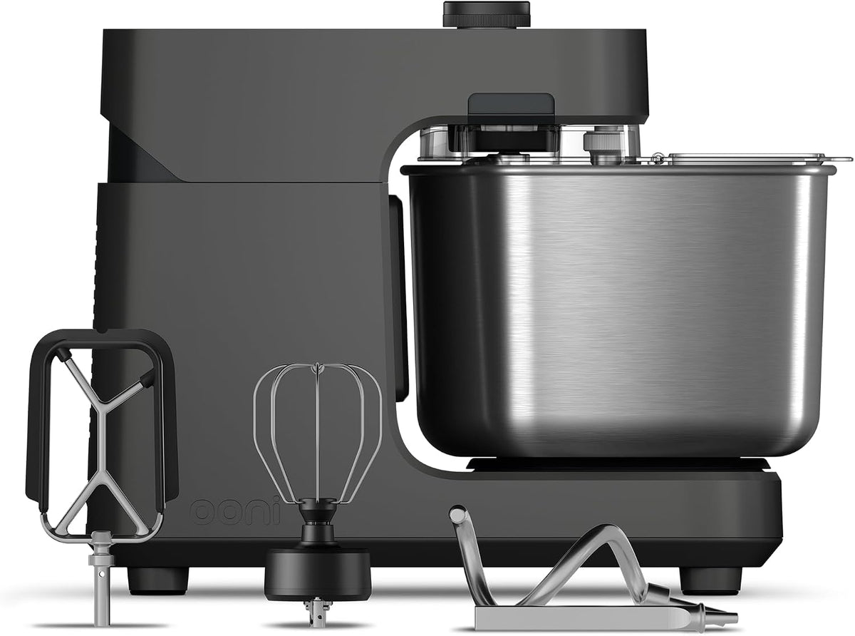 Batidoras amasadora de Ooni, Halo Pro Batidora Amasadora Profesional Halo Pro 7, 3L, Amasadora de Masa para Pan y Pizza con 58 Velocidades, Incluye