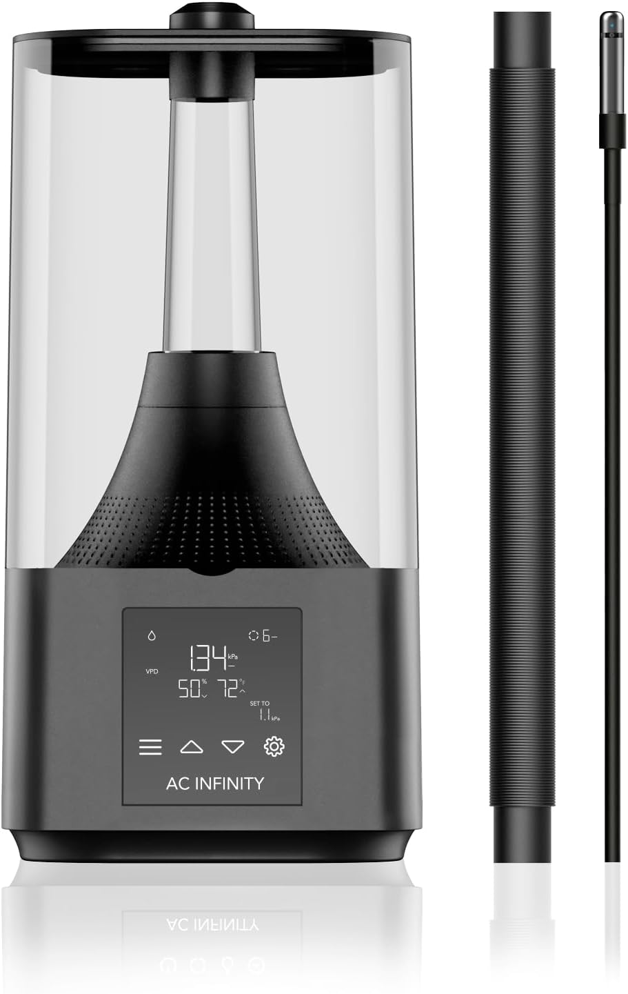 Humidificador de AC Infinity, CLOUDFORGE T3, Humidificador de plantas de 4, 5 litros con controlador inteligente integrado, programación de equilibrio