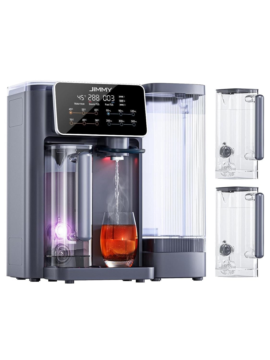 Dispensadores de agua caliente R9 Purificador Agua Osmosis Inversa Doméstica Para Encimera, Dispensador Agua Caliente, 7 Etapas Filtración, UV