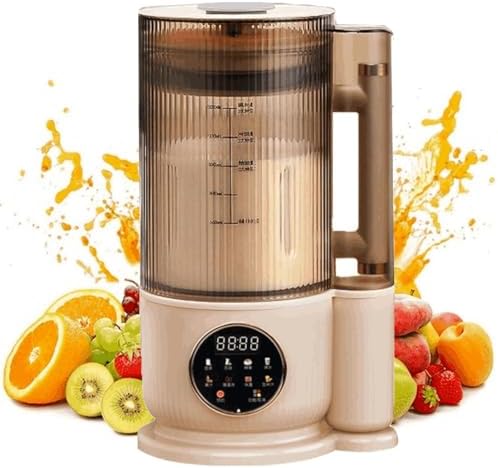Batidoras de vaso Fabricante de leche de soja, 1, 5 L con diseño de 12 cuchillas, cubierta insonorizada, temporizador de 24 horas, función de mantener