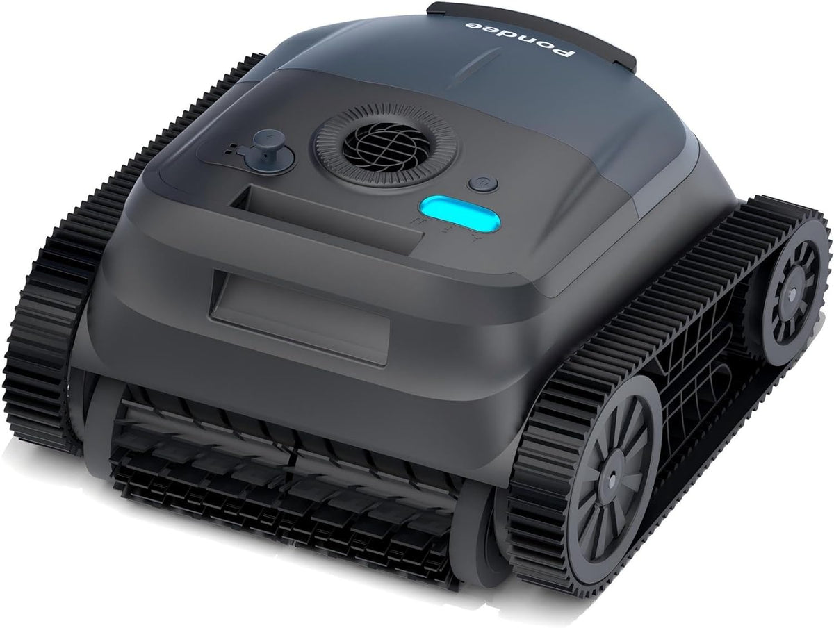 Limpiafondos automático de Pondee, (2026 New) Pondee X5 Robot Limpiafondos Piscina y Paredes Sin Cable, Línea de Agua, Navegación Inteligente