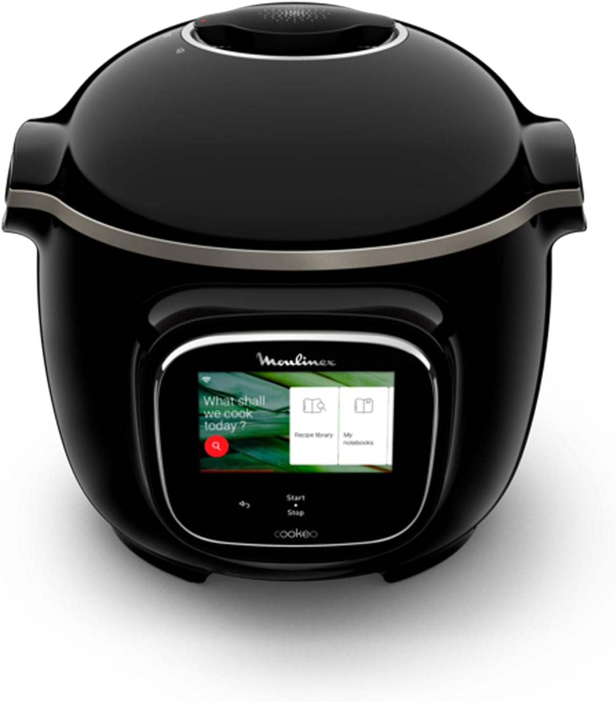 Moulinex Ollas eléctricas programabl, Cookeo Touch Wi-Fi CE902 - Freidora de aire sin aceite, 1600 W, capacidad de hasta 6 personas (4 L), 6 programas