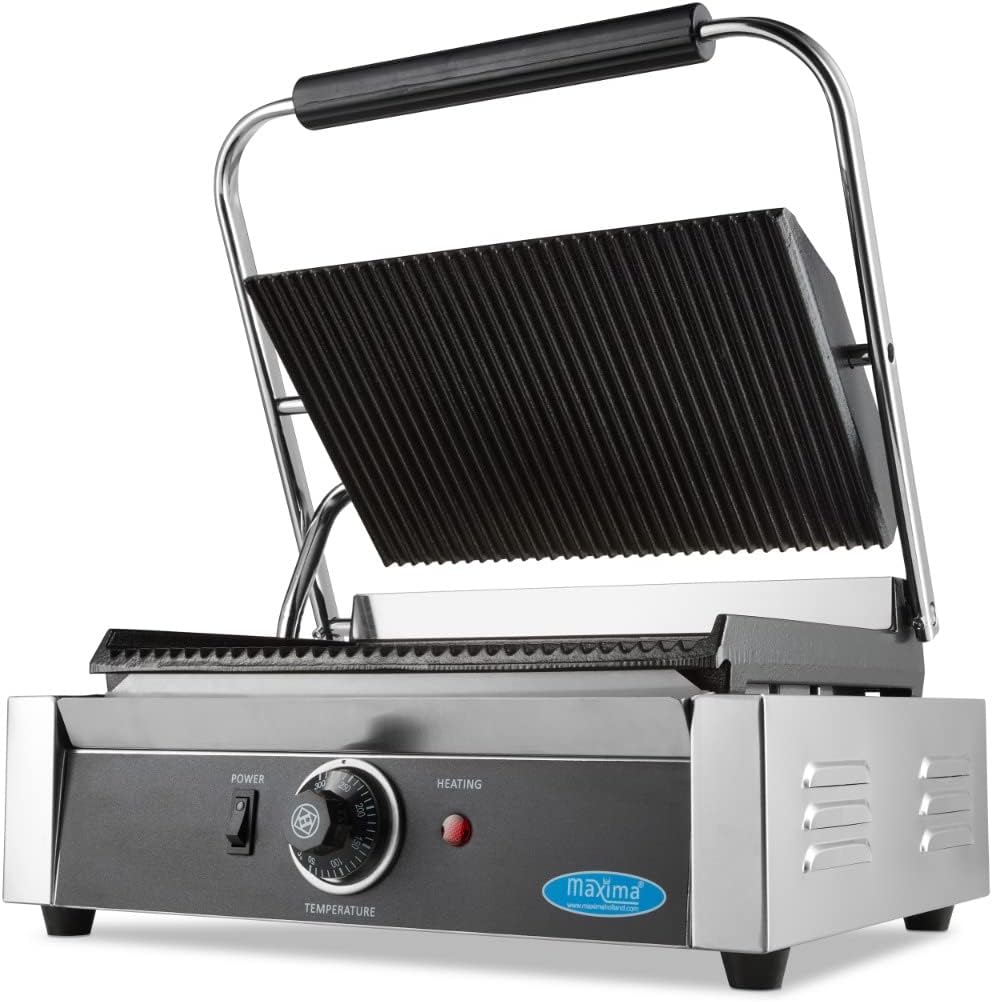 Maxima Sandwichera, Parrilla de contacto Gastro, Ranurado, Placa de parrilla individual, 33, 5 cm