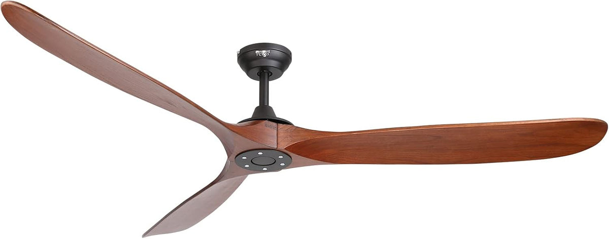 reiga Ventiladores para el techo con lámpara, Ventilador de Techo 178 cm para Interior y Exterior
