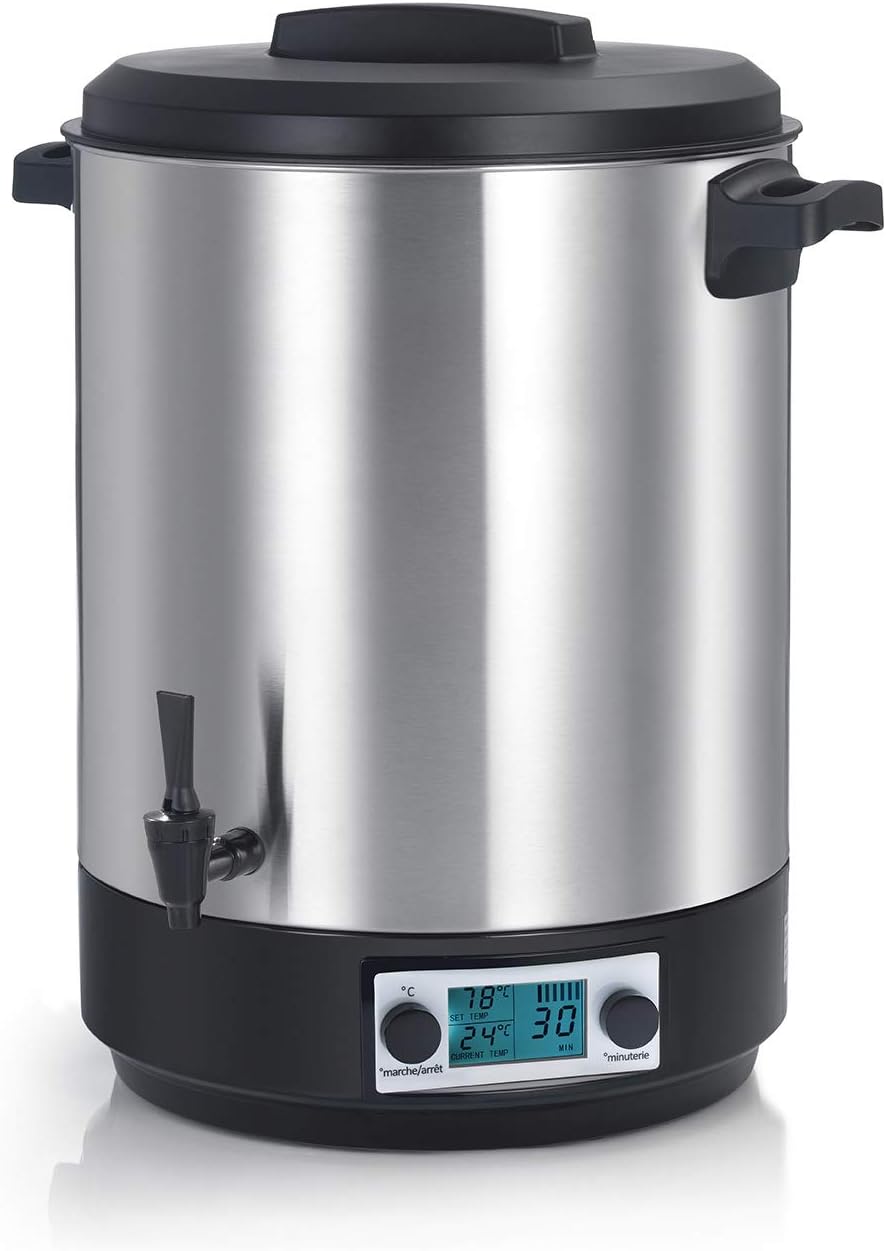 Esterilizador de Robby, eléctrico lcd con grifo y temporizador 45l 2500w acero inoxidable steri pro inox 45l lcd