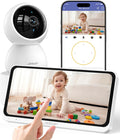 Monitores de vídeo jeeber, 6, 5'' 2.5K tactil Camara Vigilancia Bebe con Camara 4MP PTZ y App