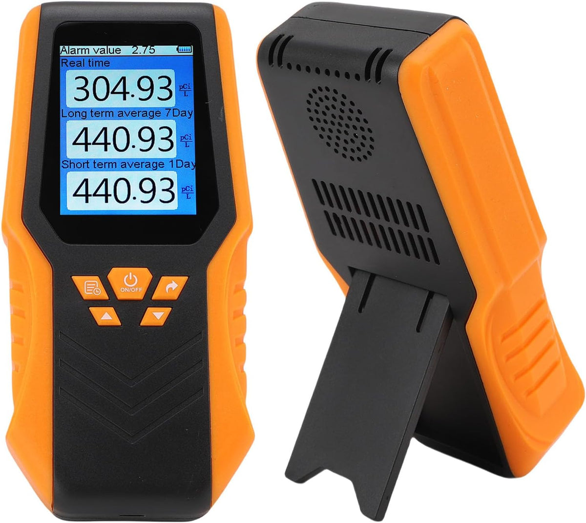 Detectores de ga ciciglow, Detector de Radón, Kit de Prueba de Radón Portátil para el Hogar, Promedio a Corto Plazo a Tiempo Real en PCI/L o BQ/m³