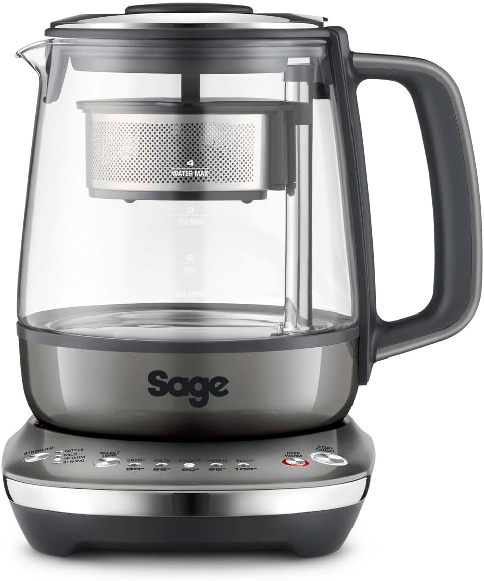 Teteras de té caliente Sage, Tea Maker, Hervidor de Té, Tetera, Nogal Ahumado