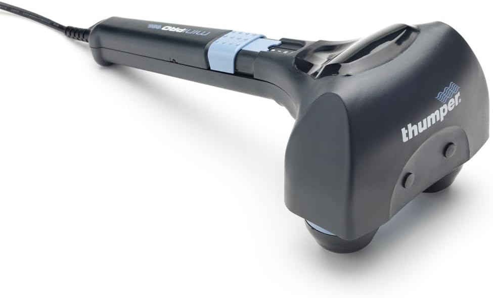Masajeadores eléctricos de mano Mini Pro - Masajeador eléctrico de mano, color azul / negro, Thumper