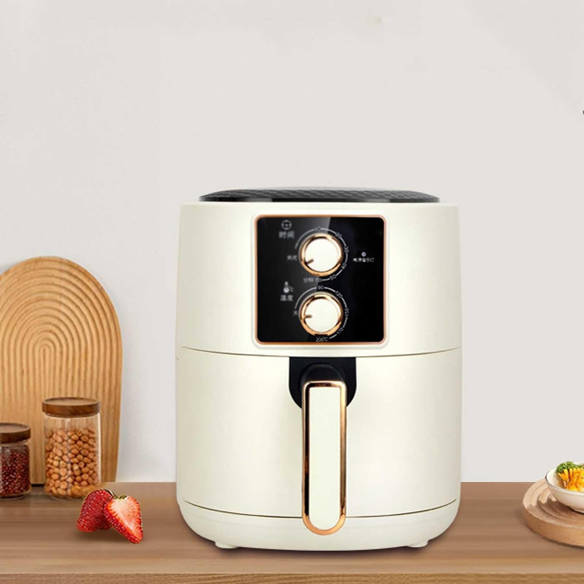 Freidora de aire Aire Multifuncional para el hogar, Horno eléctrico/Blanca Stabilize, PLJKIHED