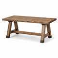 Mesa de centro de madera maciza de roble