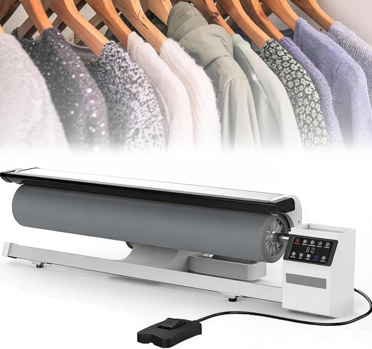 Oiyekntd Planchas de vapor, Plancha rotativa a Vapor, Plancha de Vapor para Uso doméstico y Comercial, Salida de Vapor Continua, Control Mediante