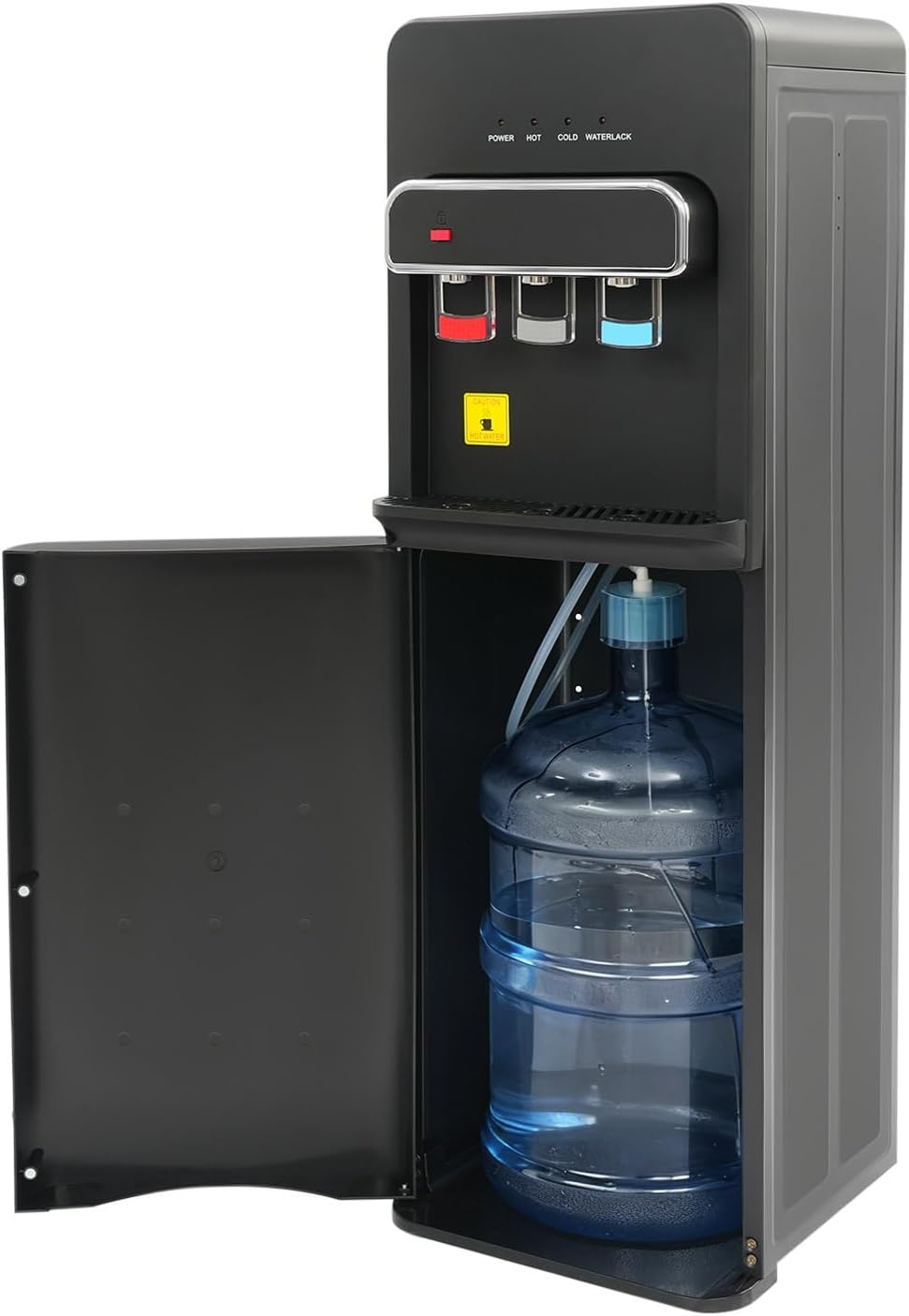 Dispensadores de agua fría y fuent de Tubisku, Dispensador de agua eléctrico de 550 W, con suelo de carga, 3 niveles de temperatura