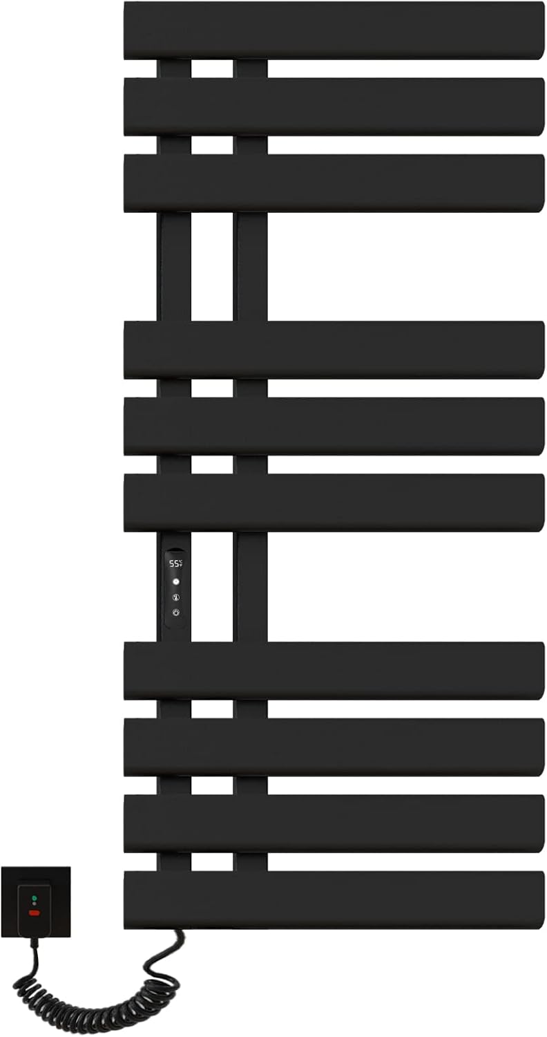 Calientatoalla SKYLYZH, Radiador Toallero Eléctrico, 500x1100mm Toallero Baño Radiador, Secador de Toallas, Toallero Calentado, Secatoallas Electrico