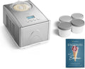 Heladera SPRINGLANE Emma - Máquina de helado de 1, 5 l con compresor autoenfriable de 150 W, de acero inoxidable con soporte para hielo extraíble