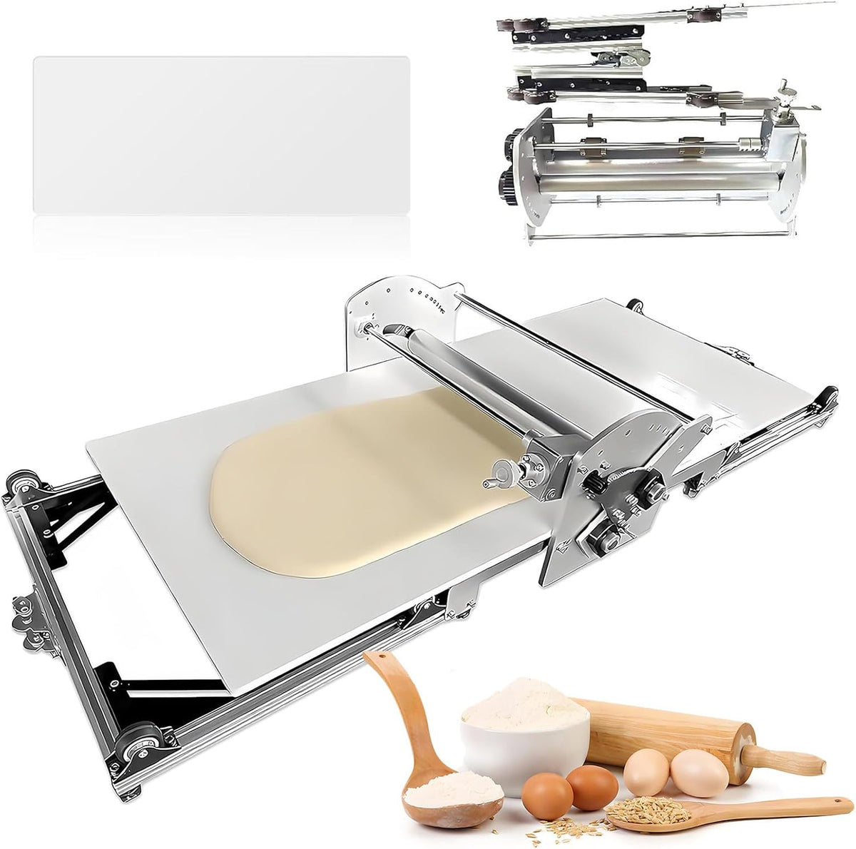 Generic Máquinas para pasta manual, Máquina eléctrica para hacer pasta de acero inoxidable para el hogar