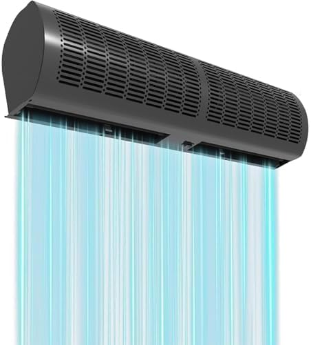 Generic Ventiladores de pared, Cortina de aire - Unidad de pared silenciosa de ahorro de energía para uso comercial e industrial con mando a distancia