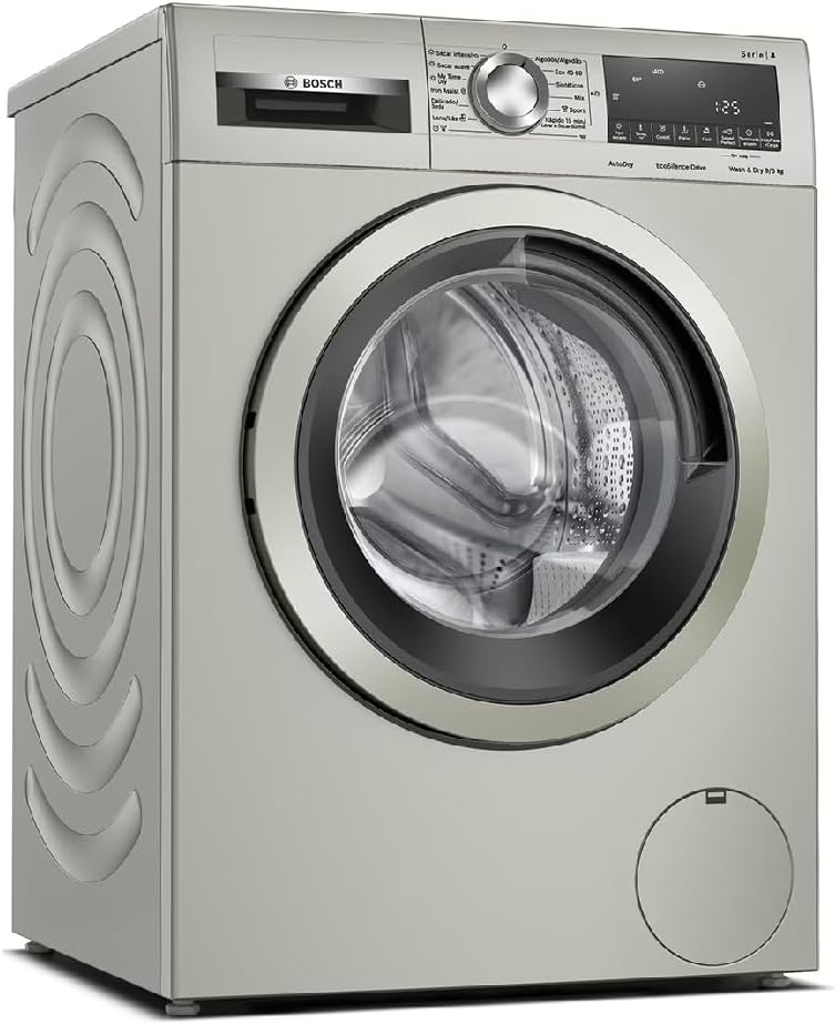 Bosch WNA1341XES Lavadora, Secadora, Serie 4, 9/5 kg, Iron Assist, Inox