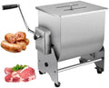 Picadoras de carne Molinillo manual de carne de acero inoxidable para un procesamiento eficiente de carne de pollo, pescado y carne de res en cocinas