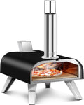 BIG HORN Horno de pizza exterior, OUTDOORS Horno de Pizza a Pellets de Madera para Exteriores, 12 Pulgadas con Piedra de Horneado, Portátil para Patio