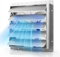 Ventiladores de pared VEVOR, Ventilador Extractor de Aire con Persiana 1400 RPM, 136 W, 9, 5 m/s