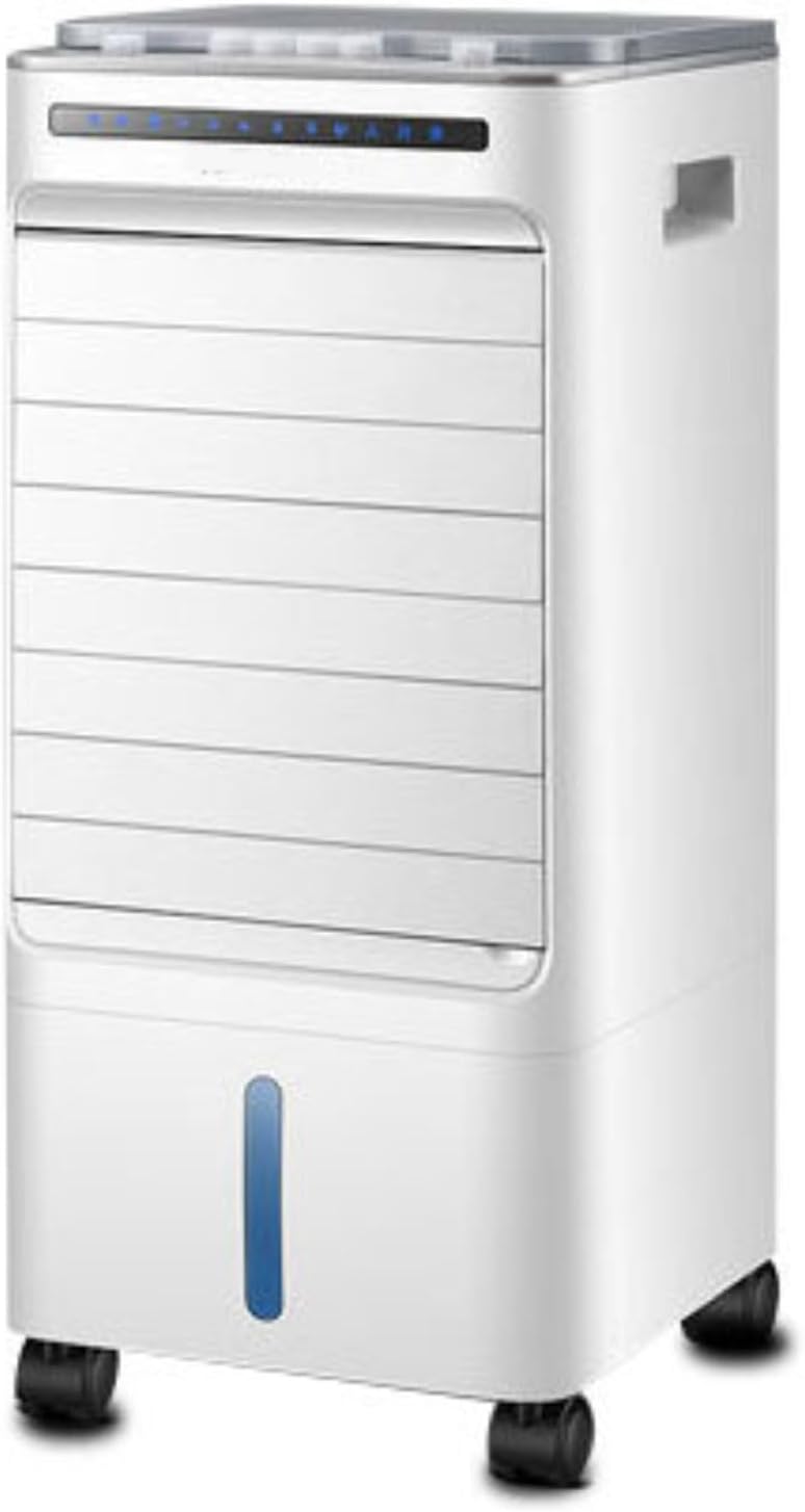 WJIANBIN Climatizadores evaporativo, Aire acondicionado portátil evaporativo con 4 compartimentos para hielo y tanque de 5 litros para enfriamiento