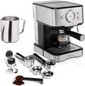 Cafeteras individual de Espressomaschine, Máquina de café y cápsula con espumador de leche para capuchino, latte y espresso macchiato, 20 bares, color