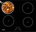 CIARRA Placa de cocina, Placa Vitroceramica Inducción 4 Fuegos 6000W CABBIH4-F