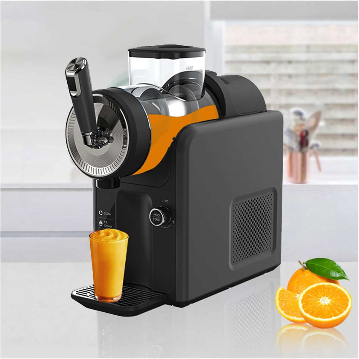 LADECNERHT Máquinas para hacer hielo, Create Slush Maker, Máquina De Granizados Y Bebidas Heladas/Capacidad De 1, 8l, 6 Programas Pre-Establecidos