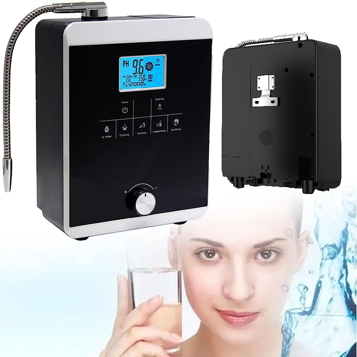 Jarras con filtro YANDDEA, Máquina Agua Hidrógeno Rica En Hidrógeno, Ionizador De Agua Y Máquina Purificación, Máquina Ionizadora Agua Alcalina Ph
