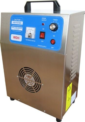 WDH Purificadores de aire, Aktobis Generador de ozono profesional WDH-AP005 con una potente producción de ozono de 5.000 mg/h (5 g/h)