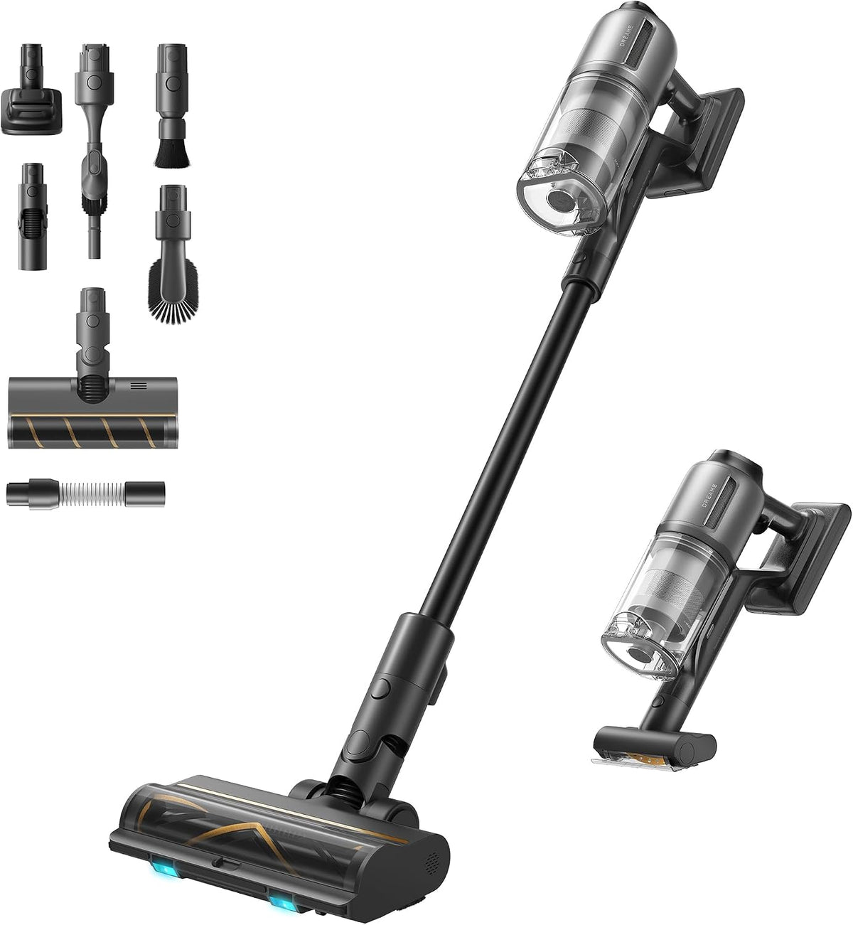 dreame Aspiradoras escoba, Z30, Aspirador sin Cable, 28 000 PA /310 AW, Luz LED CelesTect
