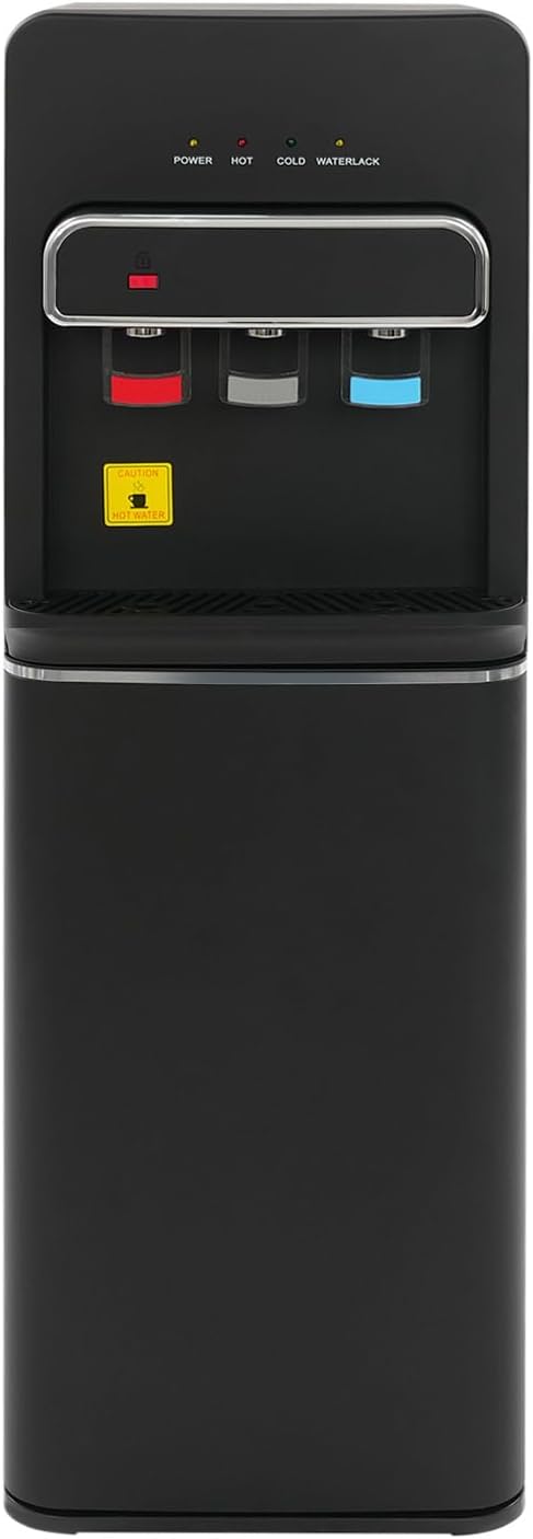 Dispensadores de agua fría y caliente SUBKUDY, Dispensador de agua de pie, 3 temperaturas, caliente, frío, temperatura ambiente, enfriamiento rápido