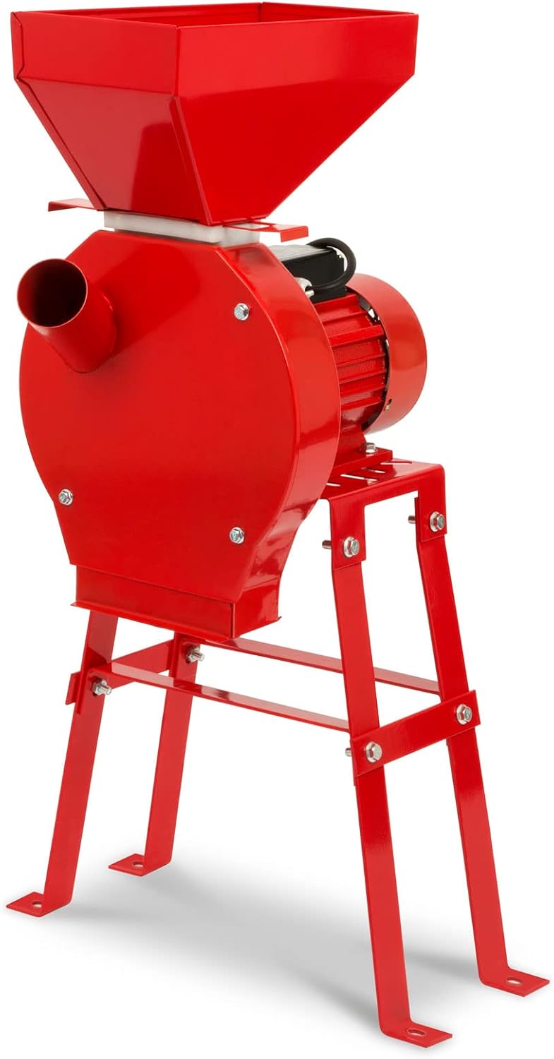 EBERTH Molinos de grano, Molino de cereales eléctrico - Con potente motor eléctrico de 1100 vatios, rendimiento de 240 kg/h, triturador con afilada