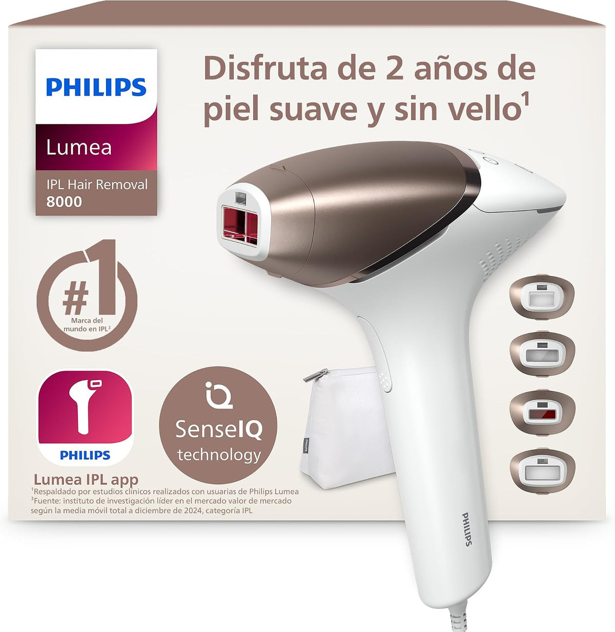Sistemas de depilación de luz pulsada Lumea serie 8000, dispositivo de depilación IPL, alternativa de depilación láser, tecnología SenseIQ, 4