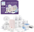 AVENT Sacalech, Philips Avent set de regalo para la lactancia materna, extractor de leche eléctrico sencillo con potencia hospitalaria, biberones