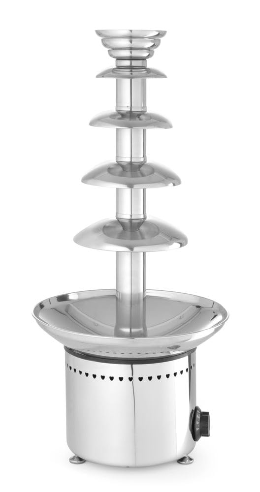HENDI Accesorios de equipo de cocina y piezas de repuesto, Fuente de Chocolate de 5 Niveles, Capacidad: hasta 6 kg, 230 V / 265 W, Ø330x(H)700 mm