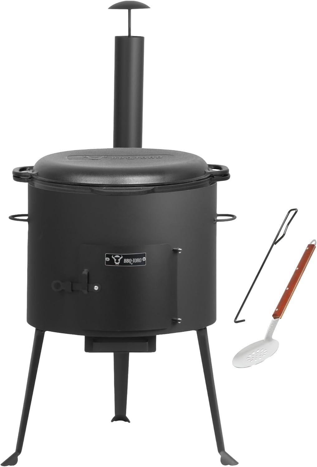 Cocinas de exterior BBQ-TORO, Kazan - Olla de hierro fundido con horno Kazan Ø 44 cm