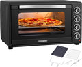Hornos tostador ® Mini horno de 60 litros con aire caliente y picos, horno de mesa grande XXL de 2000 W, 100, 230 °C, temporizador de 60 minutos