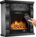 Chimenea eléctrica ® Chimenea eléctrica - Chimenea eléctrica con Efecto de Llama LED 3D, con función de calefacción, Chimenea eléctrica con 1800W de