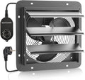 MISTRO Ventiladores de pared, Ventilador Extractor de Aire 300mm Ventilador Industrial de Pared con Persiana de Gravedad Automática, Extractor con
