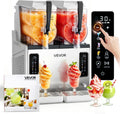 Máquinas para hacer hielo VEVOR, Máquina para Hacer Granizados con 2 Tanques de 3 L, Máquina de Granizado de Hielo para Hogar, sin Necesidad de Hielo