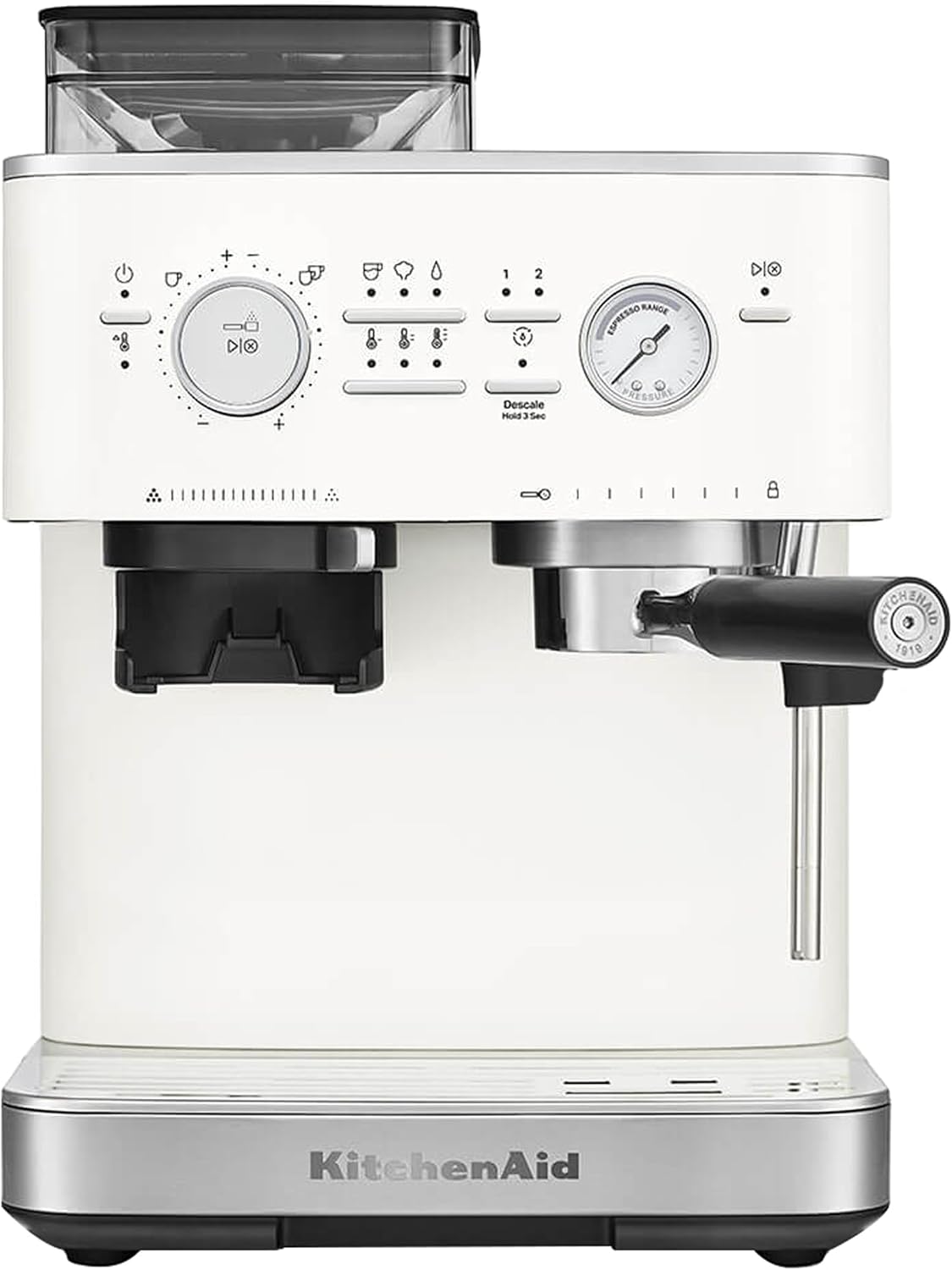 Cafeteras de goteo KitchenAid, Cafetera Espresso con Molinillo Integrado Porcelain white