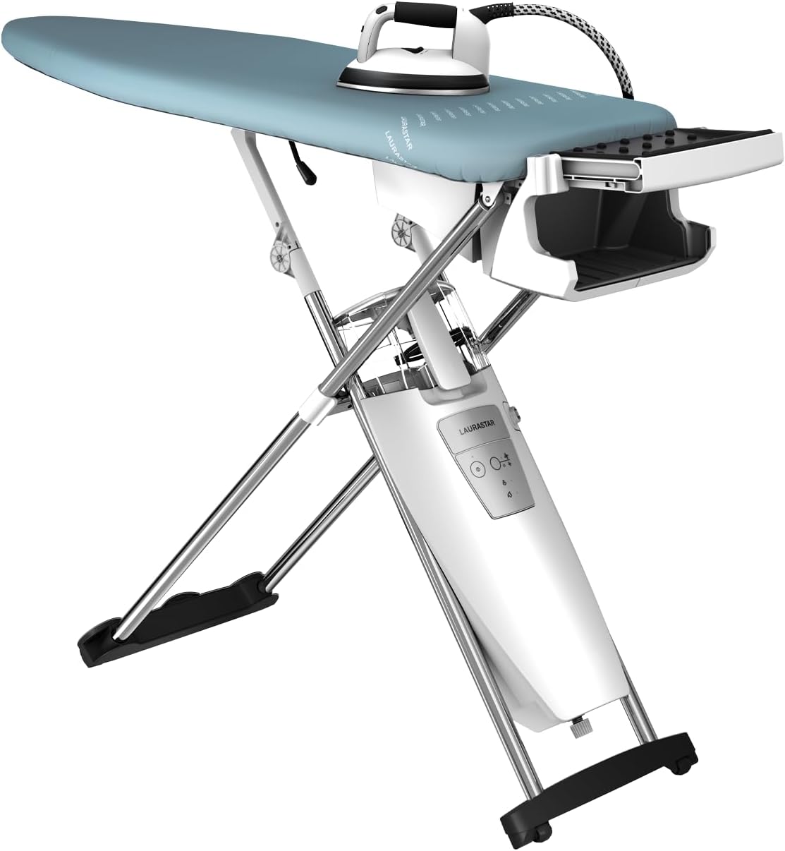 Centros de planchado Laurastar, S Pure Sistema de planchado, Vapor Higiénico que Elimina las Bacterias y los Ácaros, Tabla Activa, ruedas, Depósito